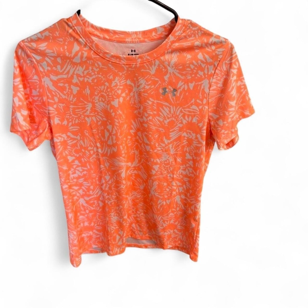 Under Armour Orange Women's Size S Short Sleeve Active Top